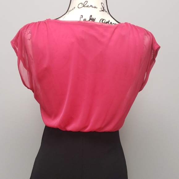 Black and Hot Pink Dress Small NWT - Picture 5 of 7